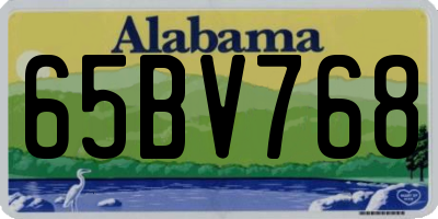 AL license plate 65BV768