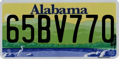 AL license plate 65BV770