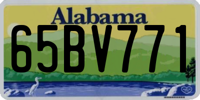 AL license plate 65BV771