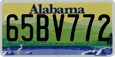 AL license plate 65BV772