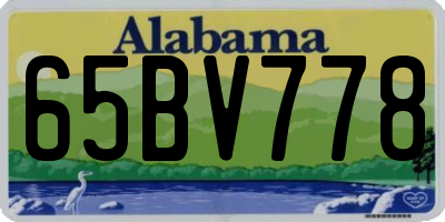 AL license plate 65BV778
