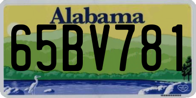 AL license plate 65BV781