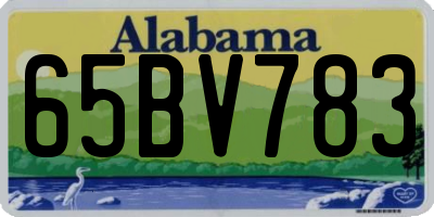 AL license plate 65BV783