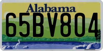 AL license plate 65BV804