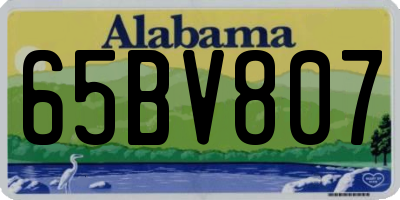 AL license plate 65BV807