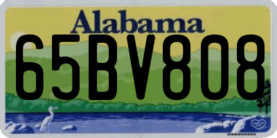 AL license plate 65BV808