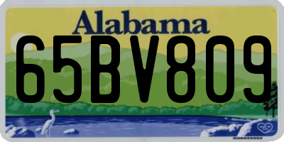 AL license plate 65BV809