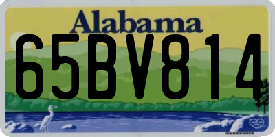 AL license plate 65BV814