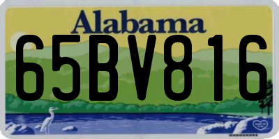 AL license plate 65BV816