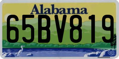 AL license plate 65BV819