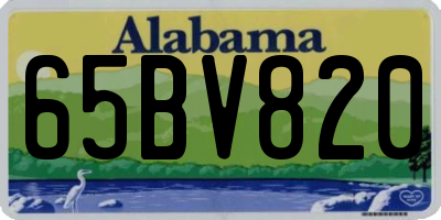 AL license plate 65BV820