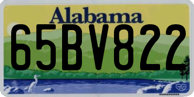 AL license plate 65BV822