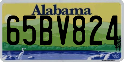 AL license plate 65BV824