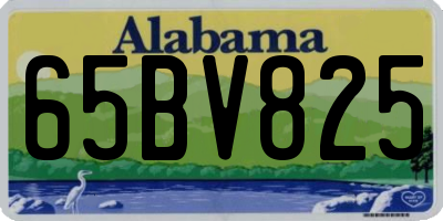 AL license plate 65BV825