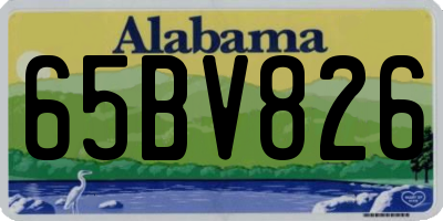 AL license plate 65BV826