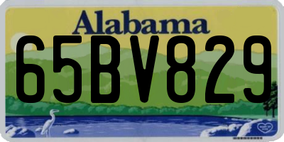 AL license plate 65BV829