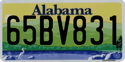 AL license plate 65BV831
