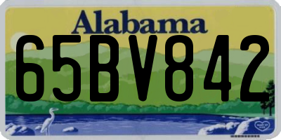 AL license plate 65BV842