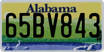 AL license plate 65BV843