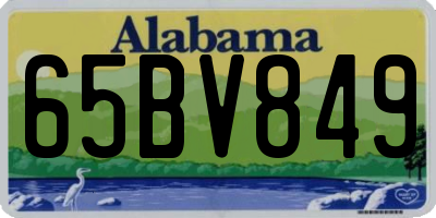 AL license plate 65BV849