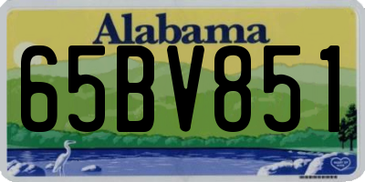 AL license plate 65BV851