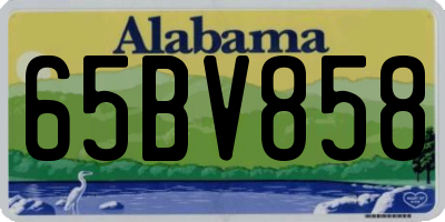AL license plate 65BV858