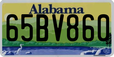 AL license plate 65BV860