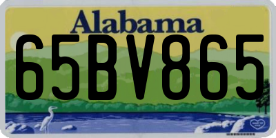 AL license plate 65BV865
