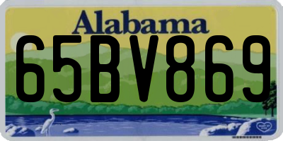 AL license plate 65BV869