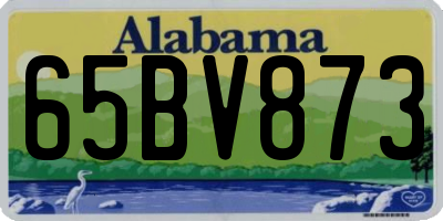 AL license plate 65BV873