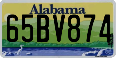 AL license plate 65BV874