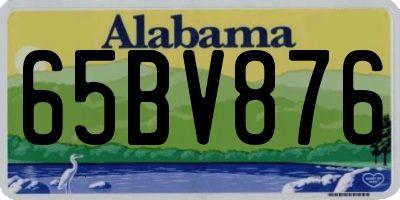 AL license plate 65BV876