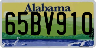 AL license plate 65BV910