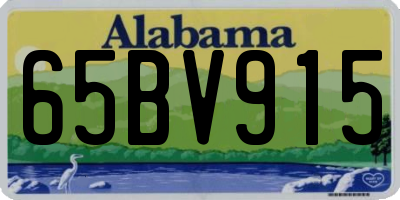 AL license plate 65BV915