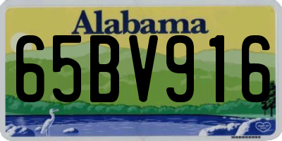 AL license plate 65BV916
