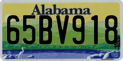 AL license plate 65BV918