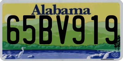 AL license plate 65BV919