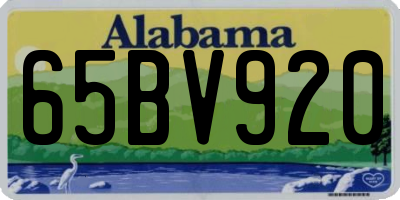 AL license plate 65BV920