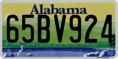 AL license plate 65BV924