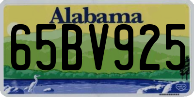 AL license plate 65BV925