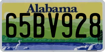 AL license plate 65BV928