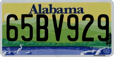 AL license plate 65BV929
