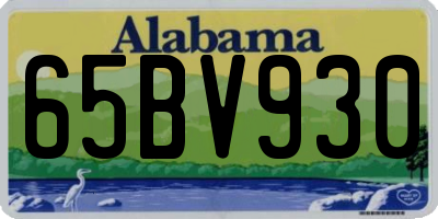AL license plate 65BV930