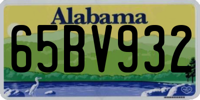 AL license plate 65BV932