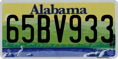AL license plate 65BV933