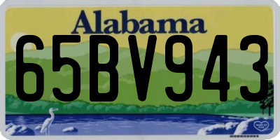 AL license plate 65BV943