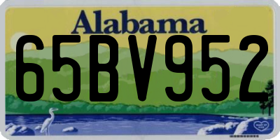 AL license plate 65BV952