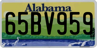AL license plate 65BV959