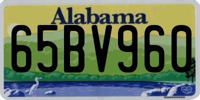 AL license plate 65BV960