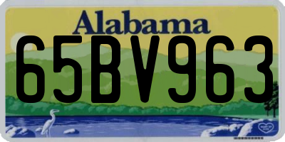 AL license plate 65BV963